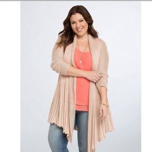 Torrid Fit Flare Pink Cardigan